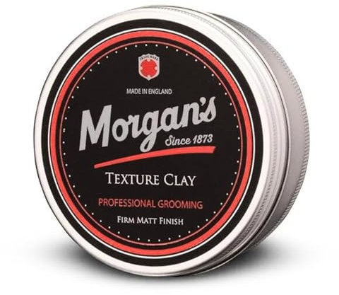 Morgan's Pomade Texturierende Tonerde, Starker Halt, Mattes Finish Haar-Styling-Tonerde für Männer, Ideal für dickes Haar, texturierte und unordentliche Styles 75ml