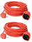 2 cables alargadores de 30 m Schuko IP44 cable de alimentación para jardín V13