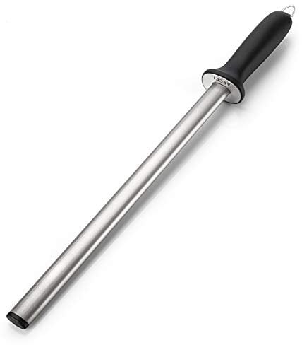 ARCCI 31CM Diamant Wetzstahl Messerschärfer Stab 600 Körnung, Professionelle Wetzstab für Koch, Wetzstahl Schleifstab für Küche Haus Jagd