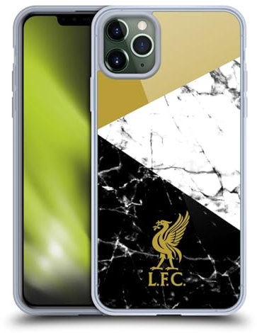 Head Case Designs Licenciado Oficialmente Liverpool Football Club Pájaro de hígado Dorado Mármol Carcasa de Gel de Silicona Compatible con Apple iPhone 11 Pro MAX