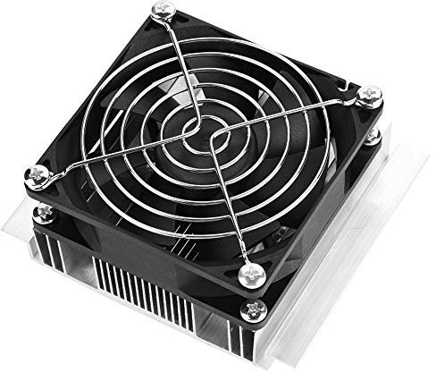 Vikye 12V Thermoelectric Cooler Peltier Refrigeration Air Cooling 6A 72W Semiconductor Refrigeration Cooler DIY Kit Mini Air Conditioner Fridge with Fan