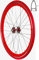 Redondo 28 Zoll Vorderrad Singlespeed Fixie Laufrad Felge Rot Rot + Reifen