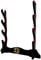 Z-fiber Schwerthalter Japanischer Samt gepolsterter Katana Stand Samurai Display Rack Support Alle Tanto Schwerter Yin und Yang,4 Tier