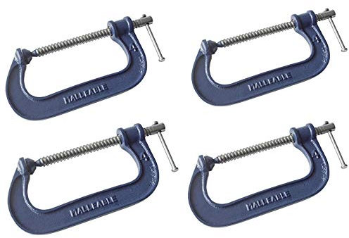 4X Heavy Duty G Clamp 6 Inch 150mm G-Clamps with Copper Screw with Swivel Pad