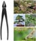 Kathlen Bonsai Drahtzange, Bonsai Zange Mangan Stahllegierung, Bonsai Jinzange Bonsai Draht Zange Drahtzange mit Rundem Ende für Sicheres Gebrauch Gartenarbeit Werkzeug