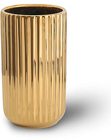 22CM Gold Vase Keramik Vasen Blumenvase Deko Dekoration