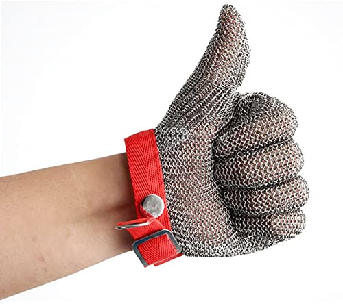 Guantes Anticortes WXYZ Guantes Resistentes al Alambre de Acero Resistente, Guantes de Trabajo de Seguridad para Cocina, jardín y Matanza (Color : 10pcs/XL)