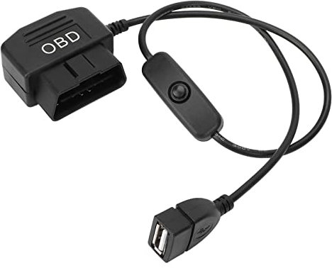 EBTOOLS 16 Pin OBD2 Stecker USB-Ladekabel OBD-Adapterkabel 18,9-Zoll-Universalanschluss-Ladegerät