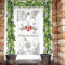 BANTI Silberhochzeit Banner 25. Hochzeitstag Banner für Silberhochzeit Tür Wand Dekoration 180 x 90cm