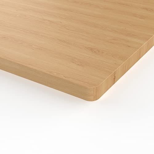 E.For.U® Tischplatte 180x80cm Bambus Schreibtisch - Schreibtischplatte 180 x 80 cm Perfekt für höhenverstellbare Schreibtische Esstische, 19 mm Platte stabile und langlebig, Buche