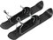 BIUDECO 1 Satz Montageplatte Ersatzteile Schwarz Kinderreifen Snowboard Outdoor Fahrrad Schneeaufsatz Easy Fold Umbau Kinder Zum Skifahren Reiten Kit Ski Balancieren Skateboard