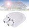 Solar Weatherproof ABS Solar Double Cable Entry Gland, Waterproof Cable Through RV Roof Solar Junction Box ABS Entry Housing, Dual Cable Entry Housing for Solar Panels (White)