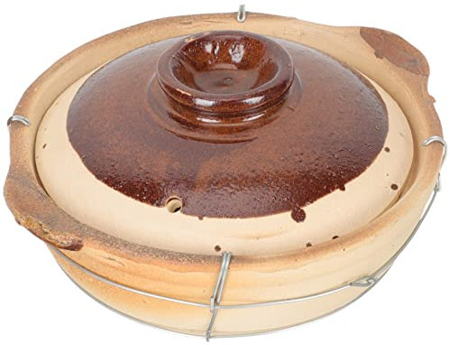 Cocotte en argile - Pot de cuisine en terre cuite - Pot en terre cuite - Marmite chaude - Pour la cuisine à la maison