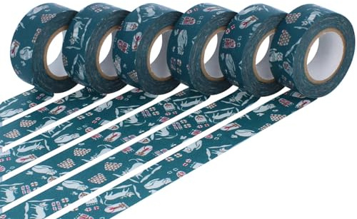 Classiky Set mit 6 Masking Tape Washi Cats Nando blau 20 mm x 15 m.