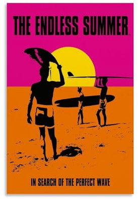 BBAUER The Endless Summer Poster Dekorative Malerei Leinwand Wandkunst Wohnzimmer Poster Schlafzimmer Malerei,Wandkunst Bilddruck Moderne Familienzimmer Dekor 08x12inch(20x30cm)