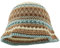 COSSIKA Damen Sommer Fischerhut, Bucket Style, Gestreift, Türkis, Anti-UV-Pendeln, für Erwachsene, Teenager