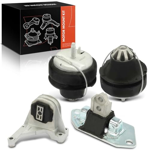 Frankberg 4x Motorlager Kompatibel mit S60 I 384 2.4 D5 2.4 D 2001-2010 S80 I TS XY 2.4 D5 2.4 D 2001-2006 V70 II SW 2.4 D5 AWD 2.4 D5 2002-2007 Replace# 30680770