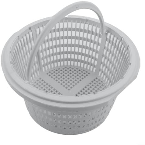Panier de skimmer compatible avec les piscines hors sol facile à utiliser (19 cm de diamètre x 11 cm de haut)