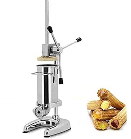 lwjunmm Macchina per Churros, 3L Commerciale Manuale Macchina per Churro Spagnola Macchina per Ciambelle Riempitrice Verticale in Acciaio Inossidabile Macchina per Dessert Macchina,3L
