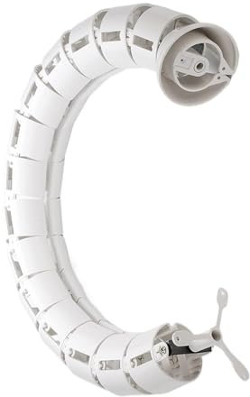 Cable Organizer, Desk Cable Management, Wire Raceway, Table Cable Raceway, Desk Wire Organizer, Destachable Multiusos Cables Management Snake for Computer Cables and Electronics, ABS Material
