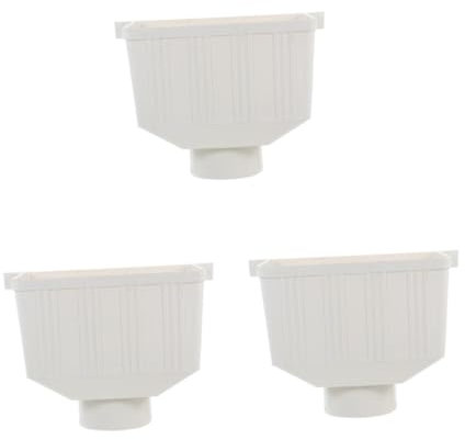 jojofuny 3pcs Drain Pipe Connector Downspout Drainage Connecting Part Rainwater Collection System Gutter Water Diverter Downspout Gutter Filter
