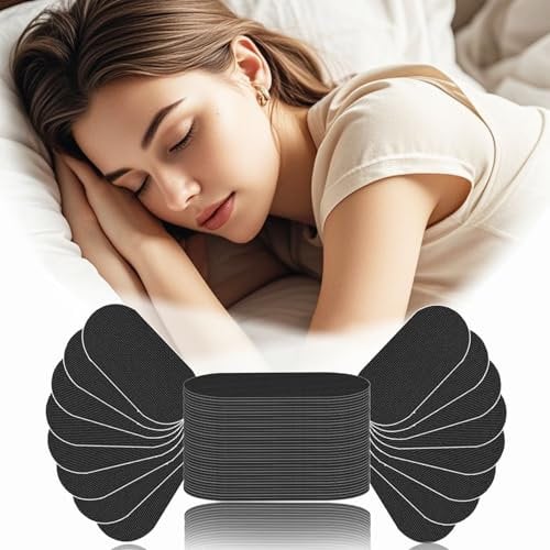 FLETUTE 60x Medizinisches Mundpflaster gegen Schnarchen | Hautfreundliches Schlafpflaster mit Atmungsaktivem Material, Schnarchstopper & Mundtape für Männer & Frauen