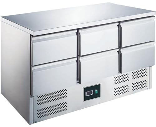 ZORRO Kühltisch ZS 903 6D | 6 Schubladen | 1365x700 mm | 1/1 GN