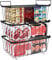 UHAPEER Freezer Organizer: 3-Pack Stackable Chest Freezer Basket with Handles - 2.8mm Metal Wire, Anti-Slip Bottom & Quick Freezer Foods & Meats for 5-7 Cu.Ft Refrigerator&Home&Kitchen (37x18x14.5cm)