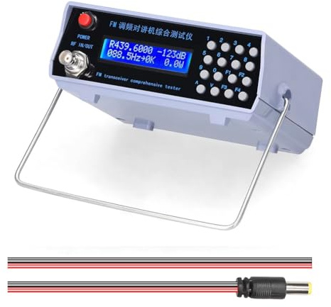 Yominerr Generatore di Segnali FM Modulazione di Frequenza Tester Trasmettitore Repetitore Misuratore con Frequenza Segnale Potenza per Radio VHF UHF