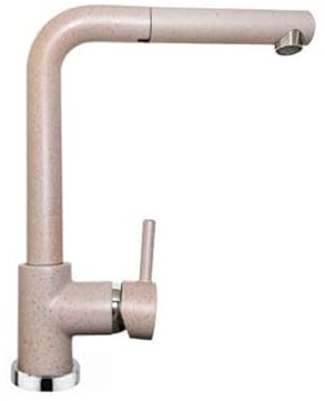 Rubinetto Miscelatore Monocomando Lavello Cucina, Canna Alta Girevole, Doccetta Estraibile, Rotazione 180°, Avena Paini 781P591/90ABSPA