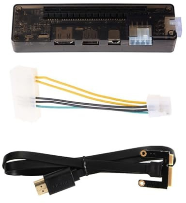 GIWFBQTR 1Set External Laptop Graphics Card Dock Laptop Docking Station Video Card Mini PCI-E Cable Plastic