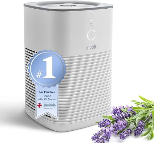 Levoit HEPA Air Purifier for Bedroom Home, Quiet Sleep Mode | Fragrance Sponge, Quiet Night Operation, Removes Common Air Pollutants, Ideal for Bedrooms & Small Rooms