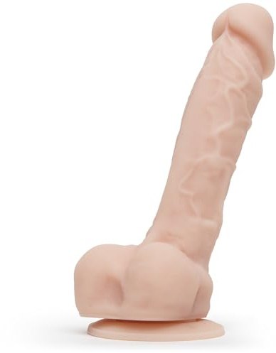 Lovehoney Lifelike Lover Realistic 8.5 Dildo with Suction Cup, Flesh Pink | Luxe Silicone Sex Toy with Strong Suction, Hands Free Adult Sex Toys for Women, Harness Compatible Strap On, Waterproof