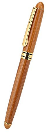 1 Piece Calligraphy Art Fountain Pen Broad Nib Pen with Bamboo Handle Chisel-Pointed Nib for Writing Gothic Arabic(0.7MM Nib ~2.9MM)(2.5mm)
