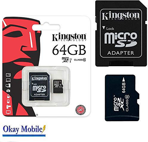 KAV - Micro SD Memory card for Performance V10 Micro SDHC Memory Card with SD Adapter for Samsung Galaxy Tab S4 10.5 SM-T830/SM-T835, A 10.5 SM-T590/SM-T595, Active2 8.0 SM-T395 Tablet PC's (64 GB)