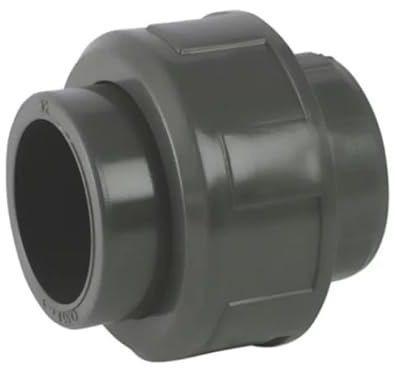 Codital Raccord Union 3 pièces PVC Pression à Coller FF Ø90 de Raccord PVC Pression