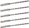 5 PACK OF - 6.5mm x 210mm LONG SDS + PLUS MASONRY DRILL BIT, TUNGSTEN CARBIDE TIP, FOR STONE CONCRETE BRICK