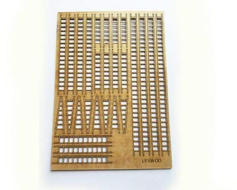 Scale Model Scenery LX108-OO Wooden Ladders (Pack of 27) For OO Scale Model Railway Layouts & 1:76 Diecast Dioramas