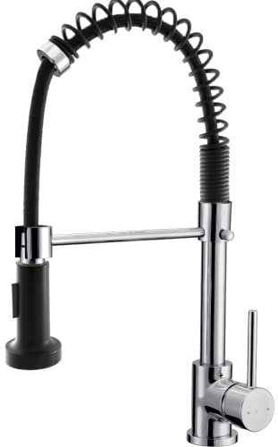 Essebagno Plimo mitigeur évier à douchette mobile chromé noir