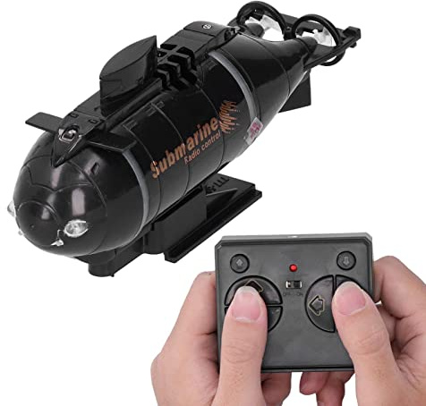 Drfeify Mini Electric U-Boot, 2.4G Wireless 6 Channel RC U-Boot Wasserdicht Mini Electric Diving Boat Spielzeug für Kinder(schwarz)