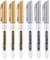 Yushu 6 Stück Gold-Silber-Epoxidharz-Zeichenstift, Goldblattspitze, Marker, Acrylfarbe, Highlights, Metallic, Permanentmarker, Lackstift für Glas, Stein, Holz