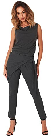 Lemoniade eleganter Jumpsuit mit modischem Schnitt und ausgefallenen Details (Made in EU)