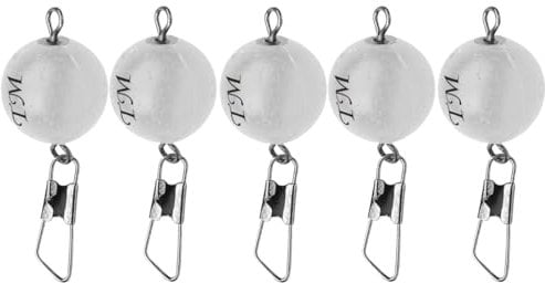 Trout Master Piloten mit Karabiner zum Forellenangeln Swivel Snap Pilot, Durchmesser/Farbe:16mm / White