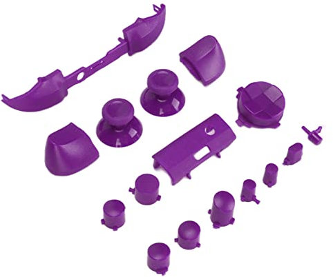 Full Game Controller Button Set, Replacement Handles Accessories Kits for Xbox Series X, Replacement Button, Unique Replacement Button, Suitable for Xbox Series X, for Xbox Series S(Purple)