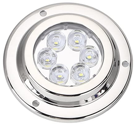 Boot Hecklicht, Bootslicht Weißes Segeln Signal Lichter Unterwasserlicht IP68 Wasserdicht Edelstahl LED Boot Licht Navigations Anker Heck Beleuchtet Yacht-Transom-Licht für Marine Yachtboote