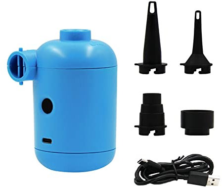 Uposao Electric Air Pump USB Portable Electric Air Pump Quick Air Pump With 3 Connectors for Air Mattress Sofa Toy Lifebuoy