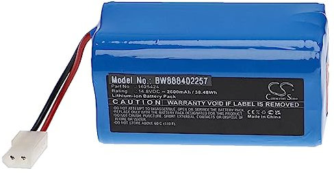 vhbw Batterie Compatible avec Bissell Dry Robotic Vacuum aspirateur (2600mAh, 14,4V, Li-ION)