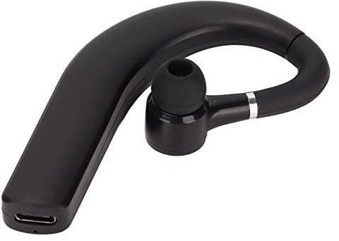 Single Ear Bluetooth Headset, Bluetooth 5.2 IPX5 Waterproof 180 Degree Rotating Earpiece Ear Hook Earphone HD Sound Quality Noise Cancelling Handsfree Compact Sports Earbuds for Workout Sport Gym