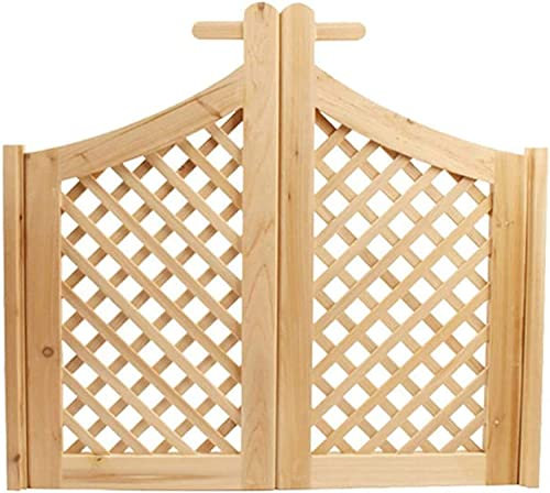 Falttüren for Zimmer, Café-Türen mit Lamellen, vormontiert, an der Wand montiertes Gartenzauntor, schwingend, automatisch schließendes Eingangstor, Salontür mit allen Scharnieren ( Color : 90*80 Cm ,