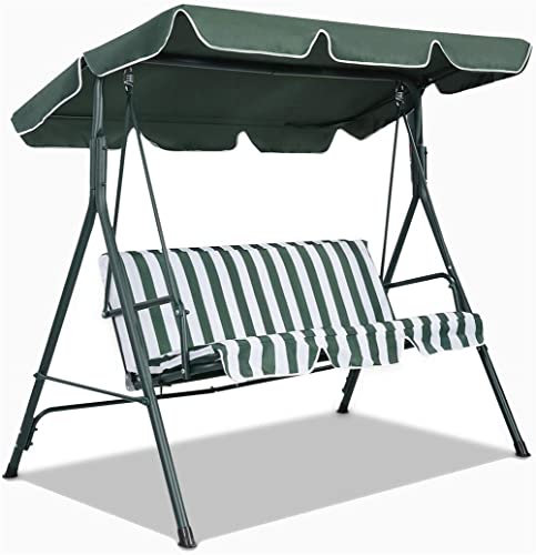 DYHQQ Replacement Canopy for Swing Seat 2 & 3 Seater Sizes Hammock Cover Top Garden Outdoor,142x120cm(56x47'')